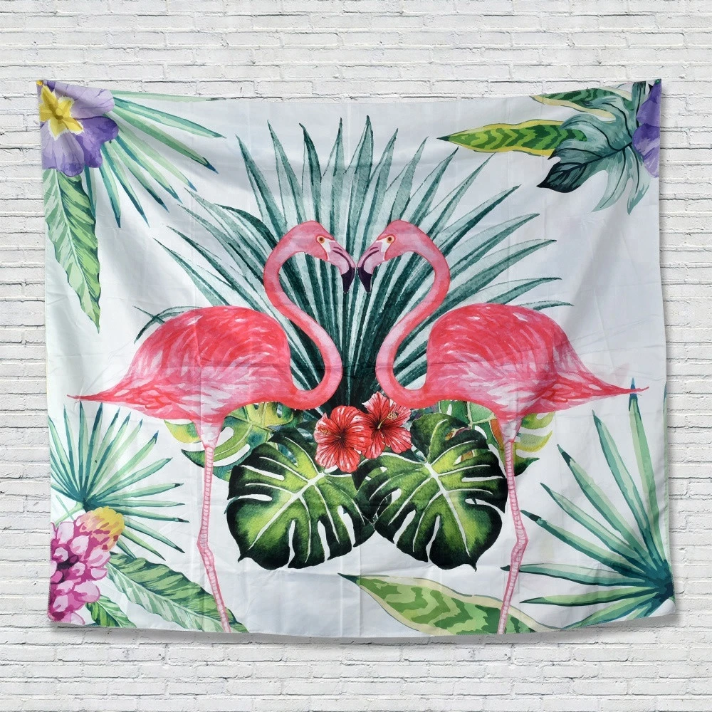 Wholesale Lightweight Interior Wall Tropical Wall Hanging Fabric Custom Tapestry