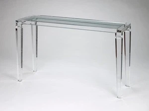 WHOLESALE Luxury Acrylic clear home & hotel glass console table hall table