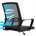 wholesale mid back swivel mesh chair Height-adjustable office chair
