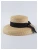 Import wholesale New natural wheat-straw  bucket hat handmade straw hat outdoor summer sun travel beach  fashion ladies hat from China