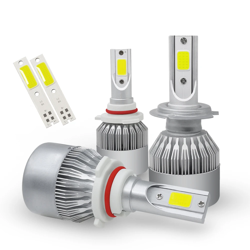 Wholesale price auto head light bulbs car headlamp kits 6000k h4 h7 h11 c6 led headlights