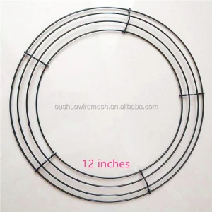 Wholesale round metal wire wreath frames wreath forms