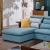 Import Wholesale Simple Style Customizable Color Sitting Room Furniture Corner Fabric Sofa from China
