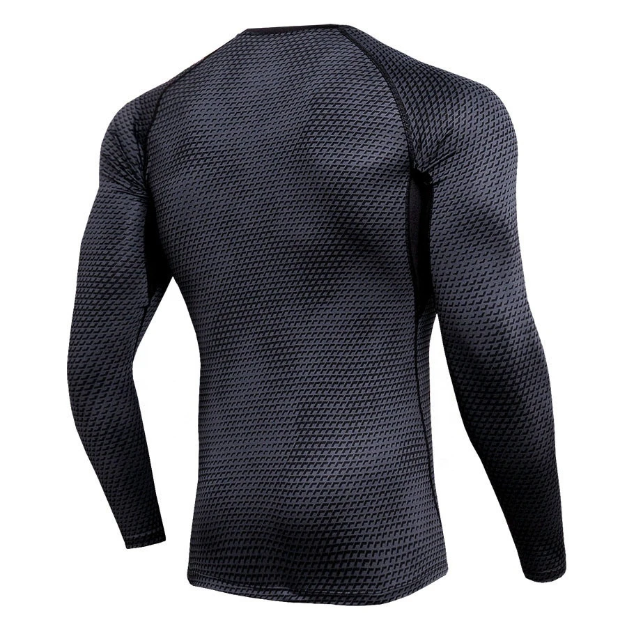 Wholesale Sportswear Men Workout Fitness Clothing Compression long sleeve Shirts Activewear Mens Fitness Shirt