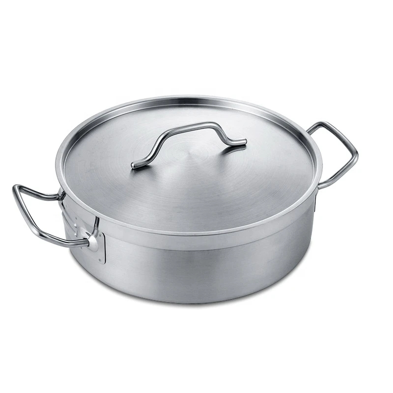 Wholesale stainless steel commercial soup pot  hot pot cooking pot with cover P306