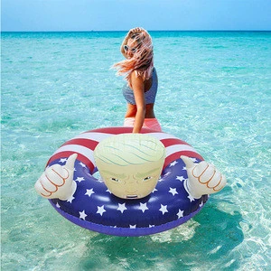 Wholesale Summer Trump Swimming Ring Inflatable Trump Swimming Ring