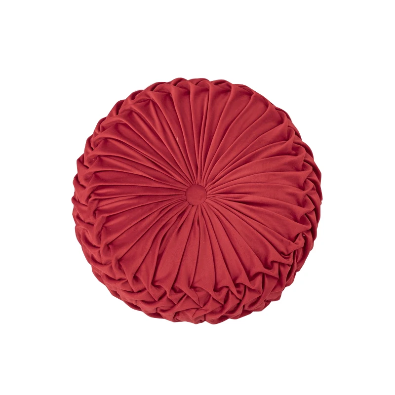 Wholesale top quality handmade solid velvet round floor pad meditation seat mat cushion pillow with free compressed packaging