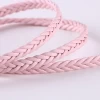 Wholesale Women simple pure hand knitting thin skinny braided leather belt