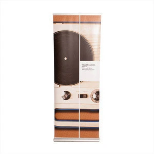 Wide base stand standard size of display roll up banner