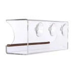 Window Transparent Acrylic Bird Feeder See Wild Birds close