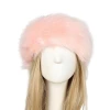 Winter elastic turban wide headwear ski hats women fluffy hair accessories faux fur headband