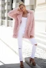 winter faux fur plus size coat women