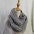 Import Winter Spring Outdoor Street Thick Chunky Chenille Knit Snood Infinity Scarf for Women from China