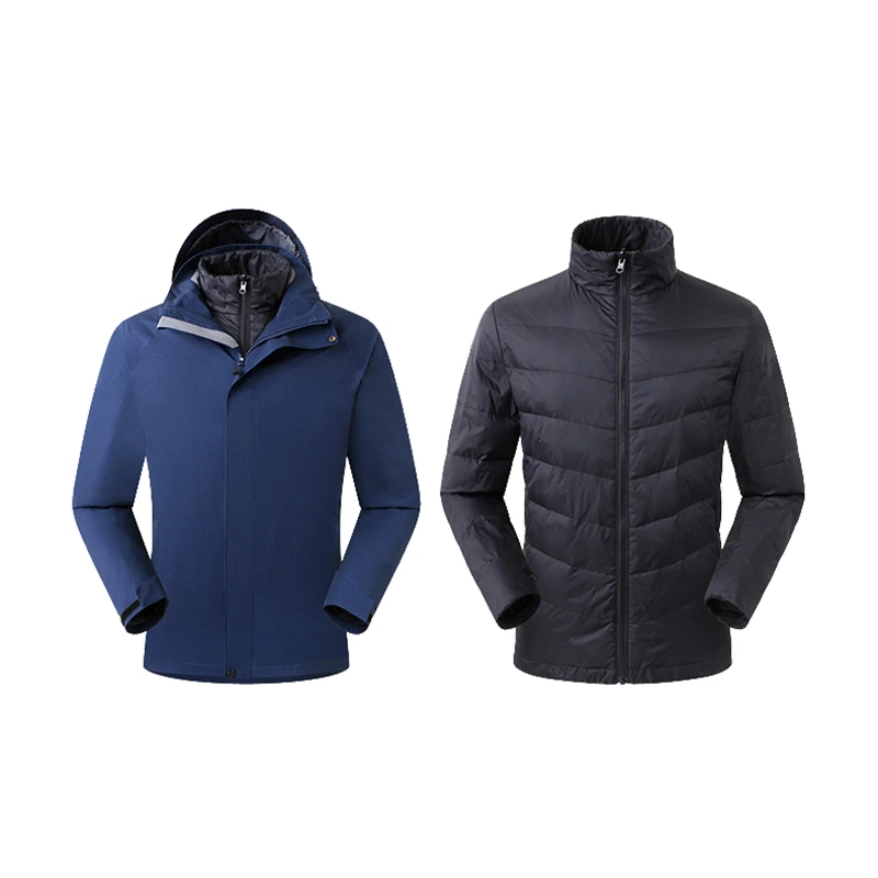 Winter Style Men Lightweight Duck Down Jacket Fabric Outdoor Jacket