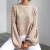 Import Womens Casual Loose Long Sleeve Mock Turtleneck Cable Knit Pullover Sweater Tops from China