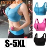 Womens Sports Bra Gathered Without Steel Ring Yoga Running Vest Fitness Front Zipper Sexy Shockproof Underwear Plus Size