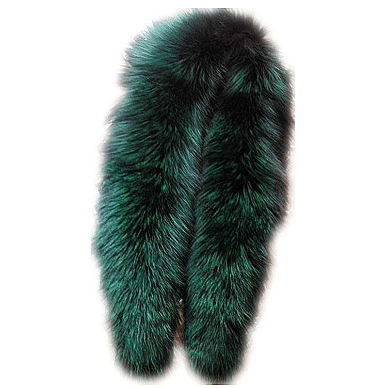 Women&#x27;s Genuine Fox Fur Collar Scarf Shawl Wrap Attach For Coat &amp; Parka