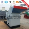 Wood hammer mill for wood and straw with cyclone