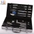 Import Wooden handle Stainless steel Material and Other Accessories Type barbeque grill parts with apron and gloves from China