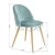 Import Wooden Metal Legs with Wood Pattern velvet  Leisure Dining Chairs for Living Room from China