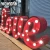 Import WOWORK Romantic double happiness wedding vintage marquee letters for wedding decoration luxury lighting from China