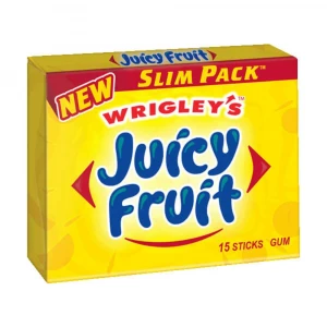 Wrigleys Juicy Fruit Bubble Chewing Gum Slim Packs
