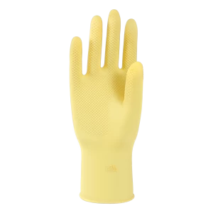 Yellow Rubber 100% Latex PVC Household Cleaning Kitchen Gloves Latex Gloves