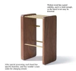 Yieryi 2020 New Arrival Kitchen Knife Accessories High Quality Natural Knife Block Holder Wooden Knife Block
