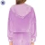 Import YL OEM Women Velour Sweatsuit Purple Velour Hoodie Tracksuit With Side Contrast Stripe sportswear set from China