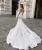 Import ZH3133G Gorgeous Mermaid Lace Wedding Dresses With Cape Sheer Plunging Neck Bohemian Bridal Gown Appliqued Vestidos De Nnovia from China