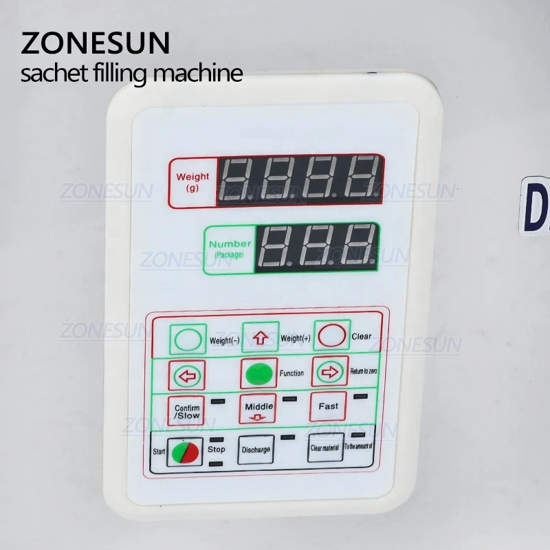 ZONESUN 1-200G Stainless Steel Small Powder Bag Filling Machine Powder Filling Machine Semi Automatic Supply