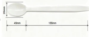 Disposable White Plastic Spoon – PP  Spoon