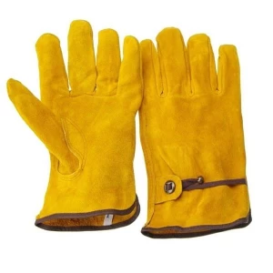 Leather Work Gloves, Labor Protection Hand Safety Gloves for Industrial Work, Garden, Construction, Mechanics