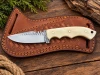 Hand made cowboy skinner knife farrier Rasp steel with Camel bone handle