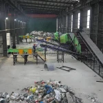 Multi functional municipal solid waste household plastic waste classification and treatment equipment