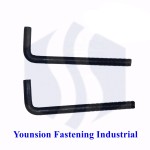 L Type Foundation Bolt HDG Black Zp for Construction M3-M180 1/8-1-1/2