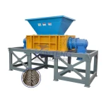 Industrial dual axis fiberglass plastic waste discarded cables aluminum cans mattresses carpets shredder