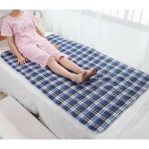 Factory Direct Wholesale Plaid Washable Underpad For Bed