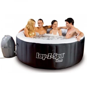 Wholesales original Buy 5 Get 1 Free Lazy Spa Miami Airjet Inflatable Hot Tub Model 2-4 Person