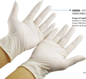 Disposable Medical Rubber Examination Gloves