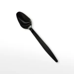 Disposable Black Plastic Spoon – PS Heavy Duty Food Grade Spoon