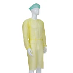 Disposable Medical Use Elastic Cuffs Isolation Gown
