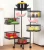 Import Kitchen storage fruit and vegetable rack, floor-standing multi-layer trolley removable multi-functional storage rack from China