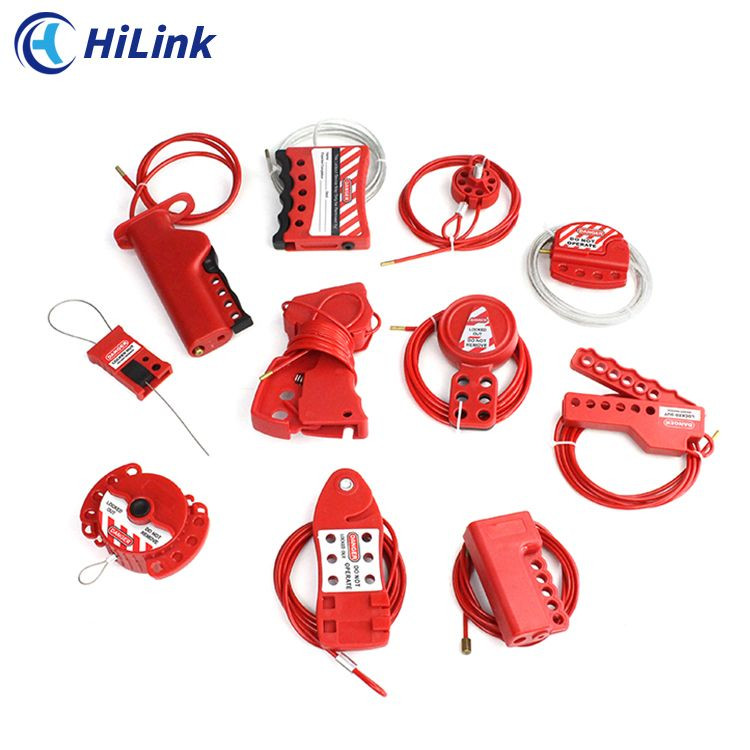 Buy Adjustable Retractable Cable Lockout With Padlocks Holes For ...