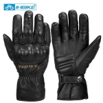 INBIKE Sport Winter Waterproof Gloves Leather Full Finger Racing Riding Motorcycle Gloves CW863