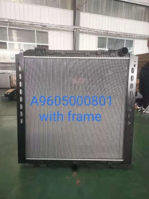 Heavy Duty Truck Mercede S Benz MP4 Radiator A9605000801, A9605002501 with frame whithout frame