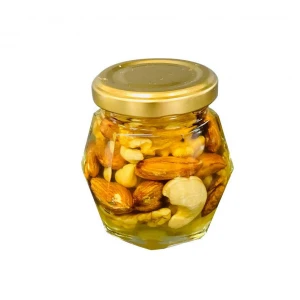 Health food real honey nuts mix with no sugar added or refined