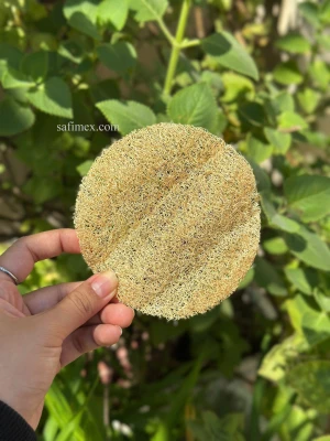 Natural loofah facial pads customized size high quality grown from Vietnam farm with OEM packaging service