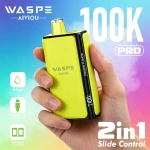 Waspe Wholesale vape double flavor 2 in 1 disposable e cigarette 100k puffs vape pen