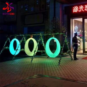 Waterproof Plastic Rotomolded Lighted LED Decorative Light Swings Lamps